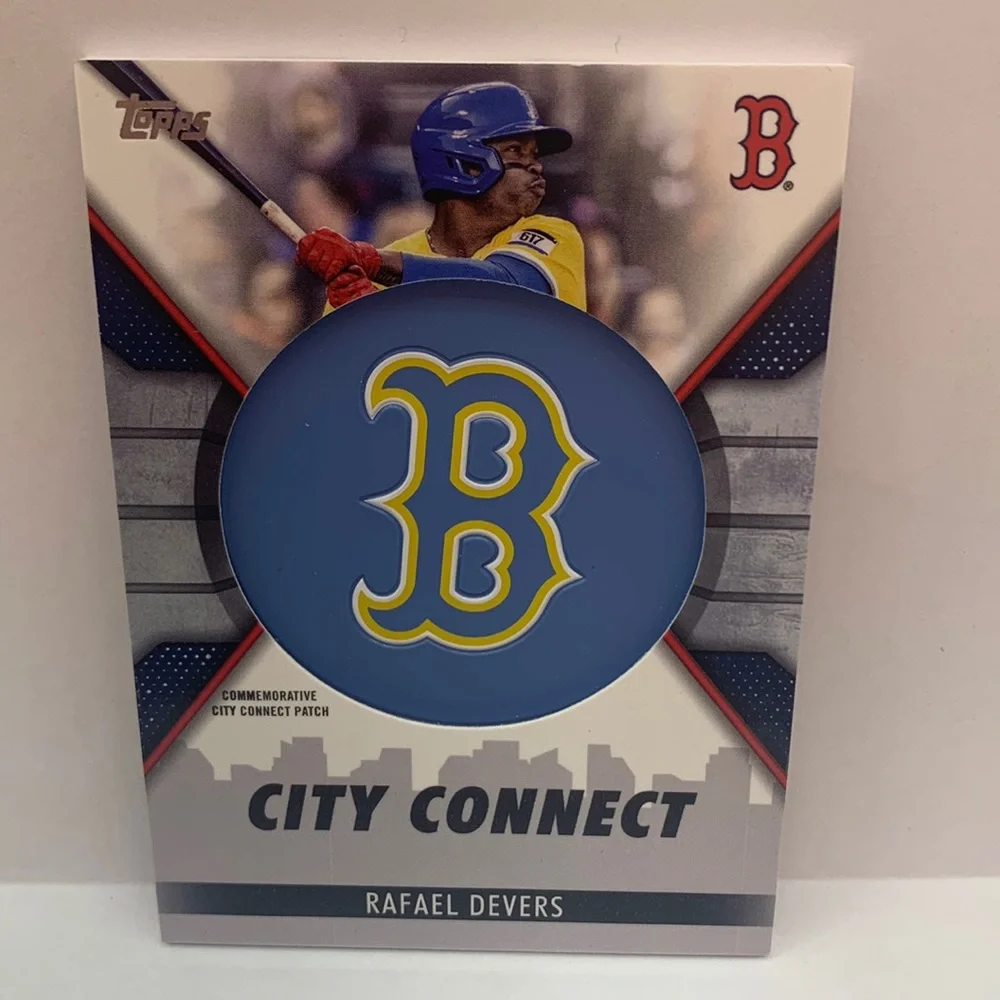 2023 Topps City Connect Cap Patch Card Rafael Devers Red Sox #CC-RD (MISC8)